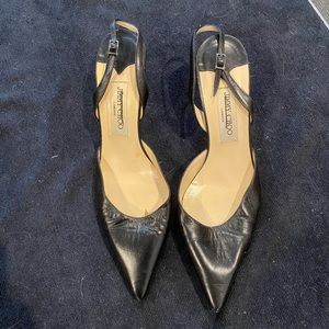 Jimmy Choo black strappy sandals 41